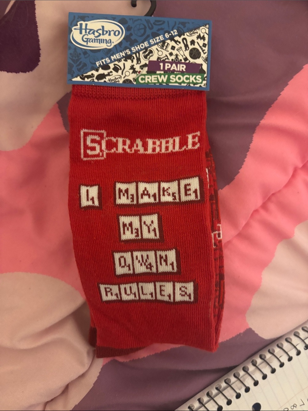 men’s scrabble socks